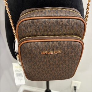 Michael Kors Brown Monogram Belt Bag